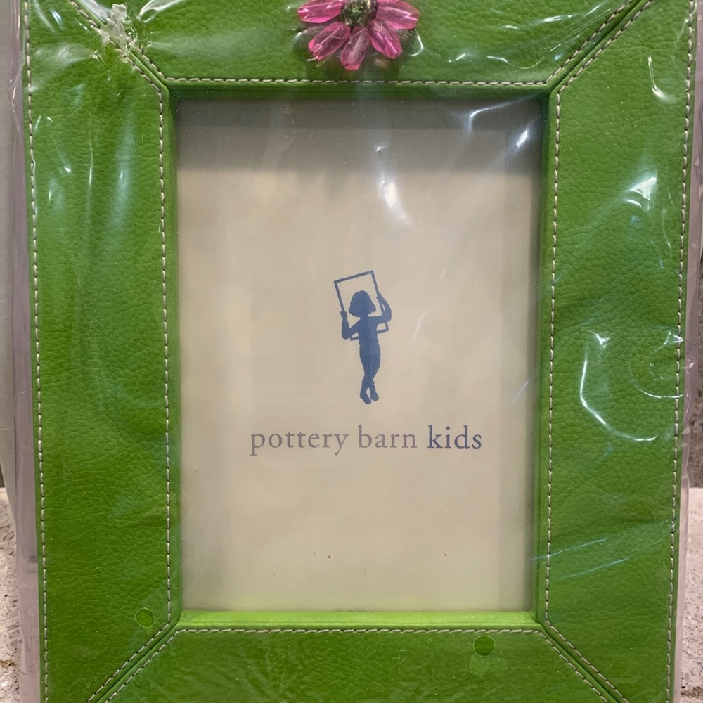 Pottery Barn Kids lime/hot pink 5x7 picture frame